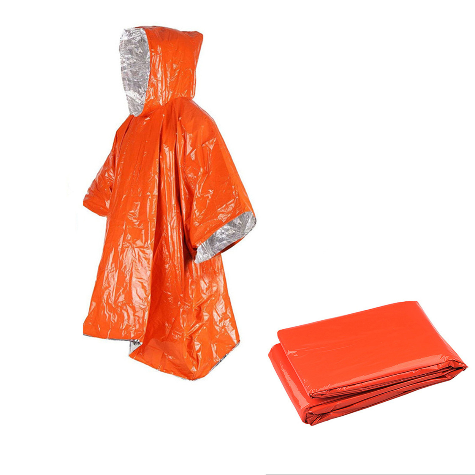 Emergency Poncho Rain - Ponco Hujan Film Aluminium Sekali Pakai