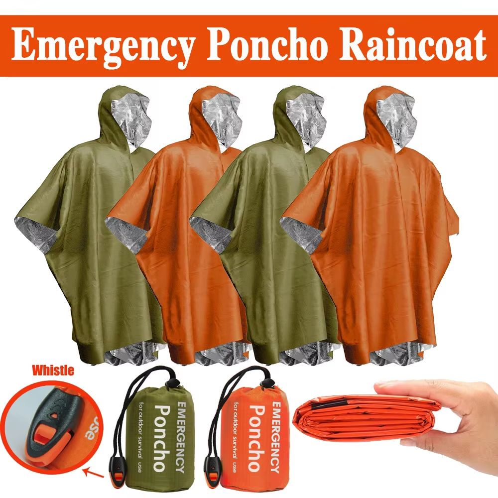 Emergency Poncho Rain - Ponco Darurat Anti Hujan, Selimut Termal,