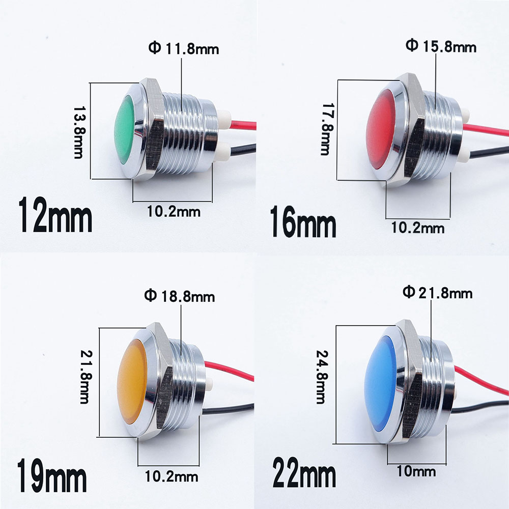 Lampu indikator LED logam, dud - Signal Panel Orange ulasan dan harga