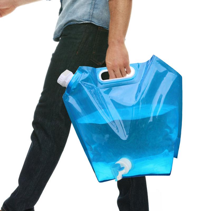 Tas air berkemah, dengan keran - Water Bag Collapsible ulasan dan harga