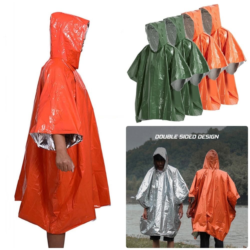 1 Buah Tenda Perjalanan Hiking - Emergency Poncho Rain ulasan dan harga